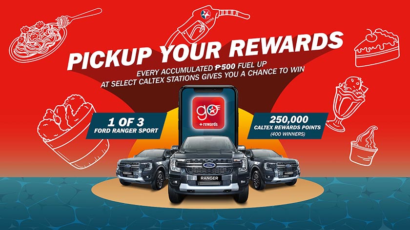 Three Ford Ranger Sport Up for Grabs with Caltex Pickup Your Rewards Promo