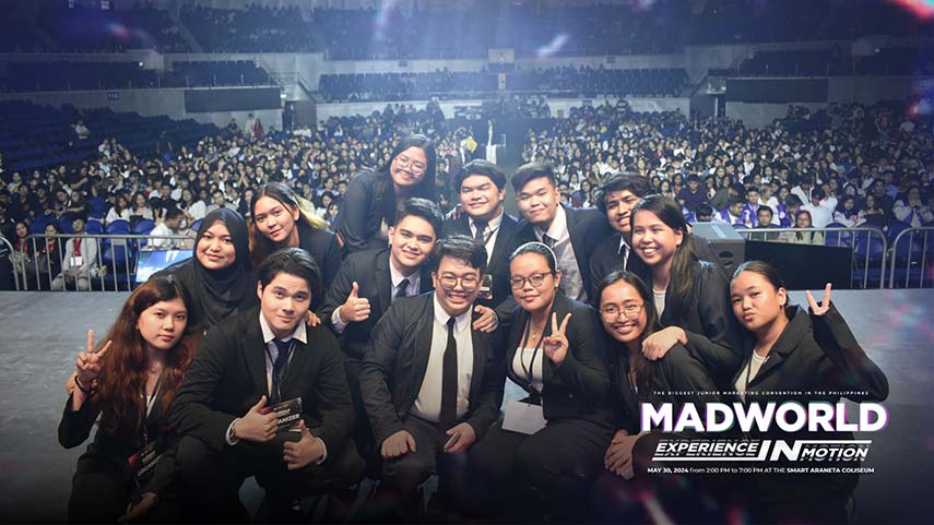 Thousands of aspiring marketers gathered at the Smart Araneta Coliseum for MADWORLD 2024: Experience In Motion
