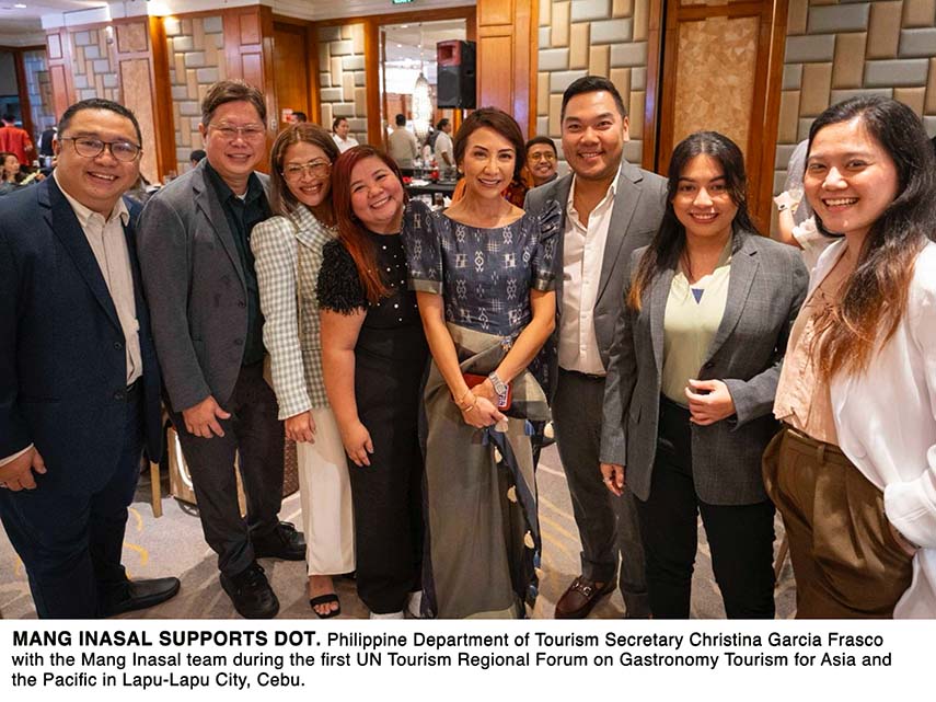 Mang Inasal delights international guests with Ihaw-Sarap treats in the 1st UN Tourism Forum