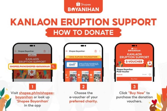 Shopee Bayanihan calls for donations to help Negros localities affected by Mt. Kanlaon Eruption